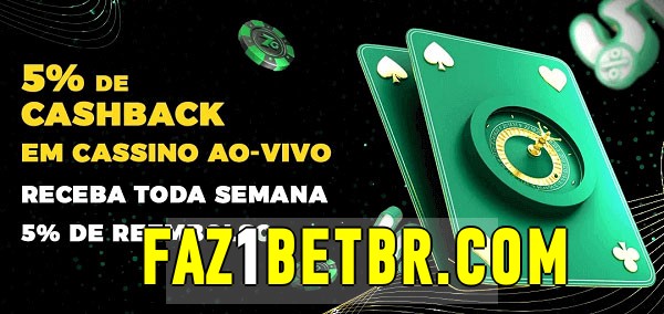 Promoções do cassino ao Vivo faz1bet.com 